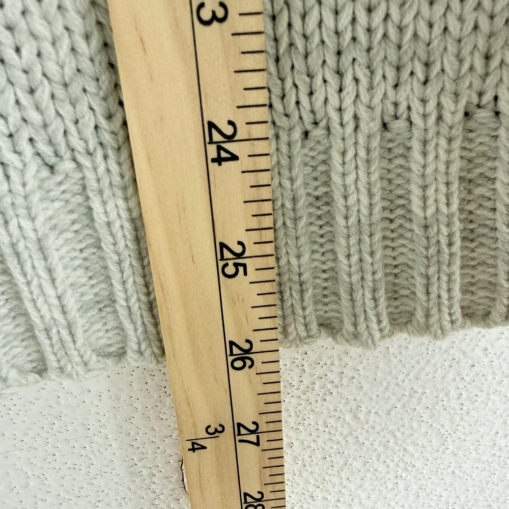 Vintage Fisherman Sweater Chunky Aran Cable Knit Cozy Pullover Gray Men M Vtg 90 - Picture 8 of 8